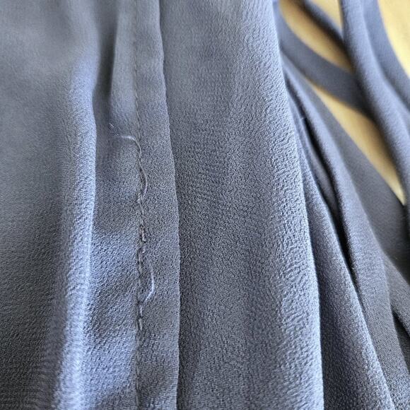 Lulus Wrap Dress Here's To Us High Low Maxi - Denim Blue- XL - NWT - Picture 8 of 11